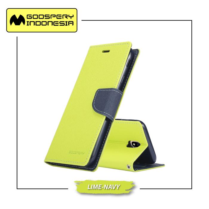 Gambar GOOSPERY Samsung Galaxy J6 2018 J600F Fancy Diary Case - Lime Navy dari Goospery Indonesia undefined Tokopedia