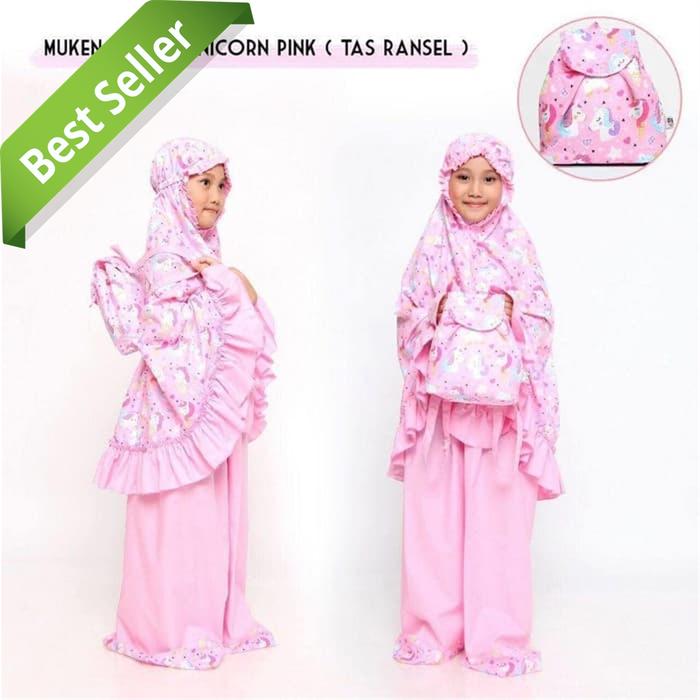 Gambar Mukena Anak Ukuran XXL Tas Ransel Karakter Unicorn Pink dari shopsbella undefined Tokopedia
