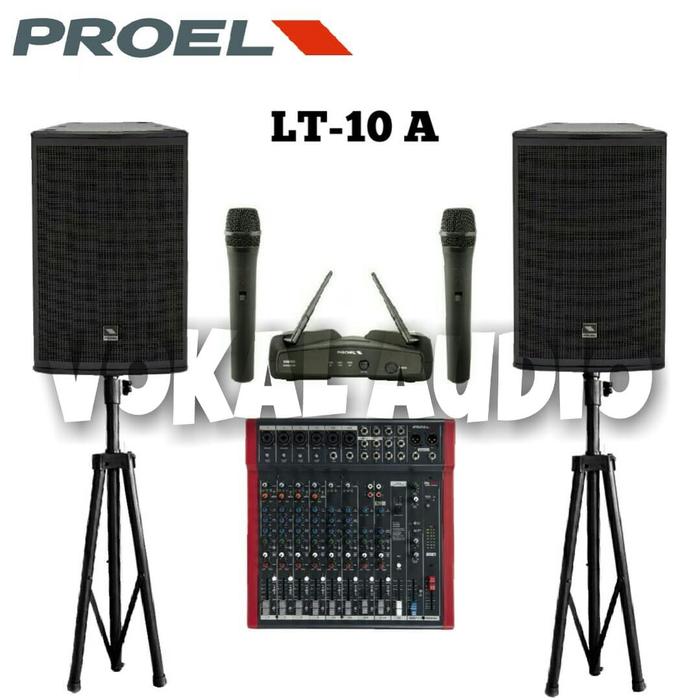 Jual Paket SoundSystem Proel Lite LT 10 A Original 10 inch Kota