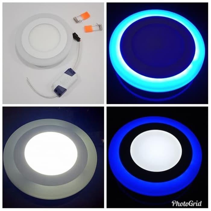 Jual Lampu Panel Plafon Rumah Led 3 Mode Putih Ring Biru Jakarta Barat Rajaa Elektronik Tokopedia Lampu led hias plafon