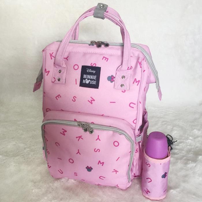 Gambar DIAPER BAG ORIGINAL DISNEY CARRIAGE / TAS BAYI DISNEY LETTER SERIES - Pink dari Littlepeanut undefined Tokopedia