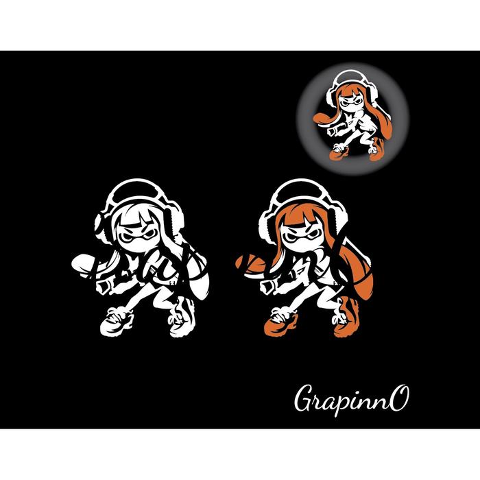 Gambar Decal Sticker Video Game Nintendo Splatoon Inkling Stiker dari grapinno undefined Tokopedia