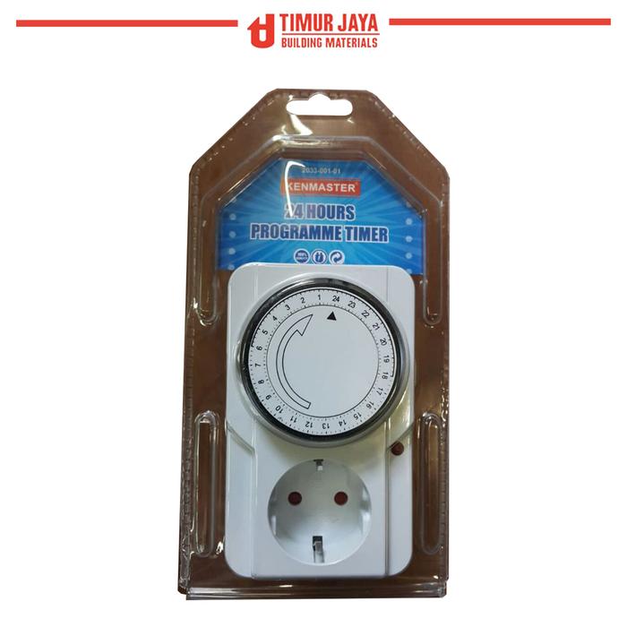 Gambar Stop Kontak Timer 24 Jam Kenmaster dari TOKO BESI TIMUR JAYA. undefined Tokopedia