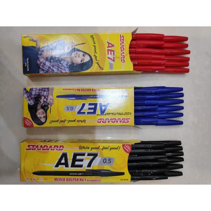 Gambar Pulpen / Pena Standard AE7 / AE 7 - Hitam dari klaver shop undefined Tokopedia