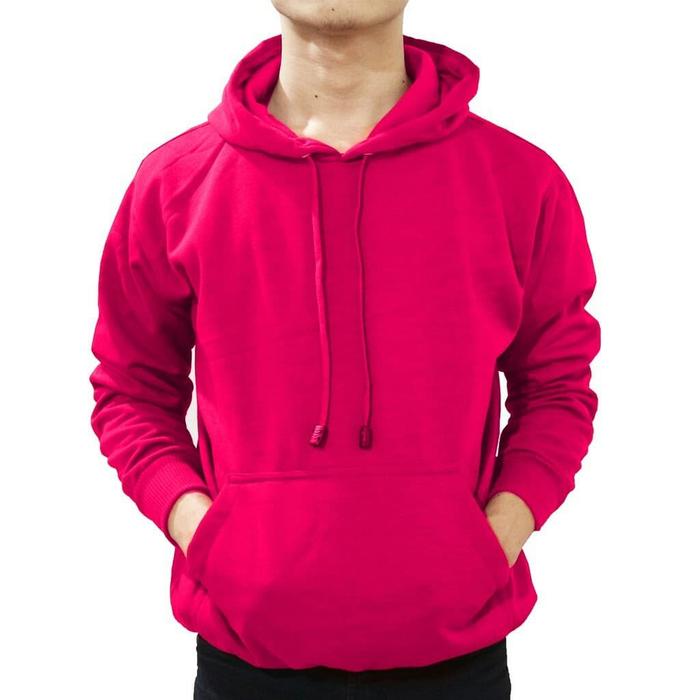 Jual Jaket Sweater Polos Hoodie Jumper Pink Fanta Unisex M L XL