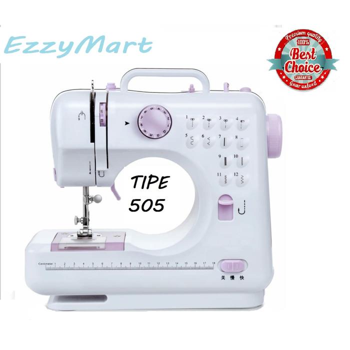 Gambar Mesin jahit mini portable SM 505 (12 Pola Jahitan) dari Ezzymart Jakarta undefined Tokopedia