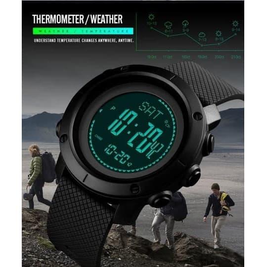 Jual Jam Tangan Anti Air Kompas Altimeter Thermometer SKMEI 1427