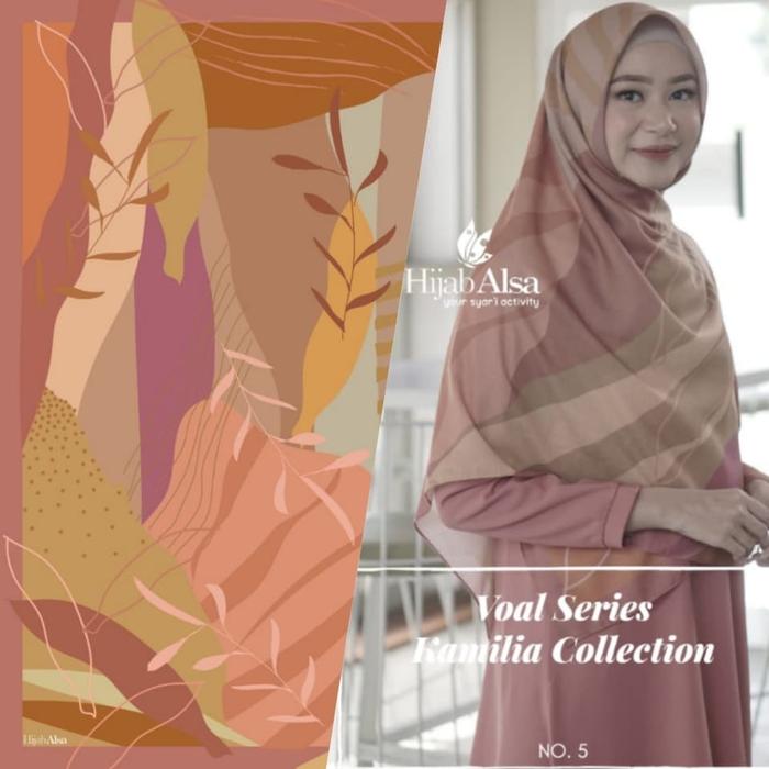 Gambar Premium Voal Scraft Digital Printing Kamilia Series by Hijab Alsa - Dusty Peach dari ammah_store undefined Tokopedia