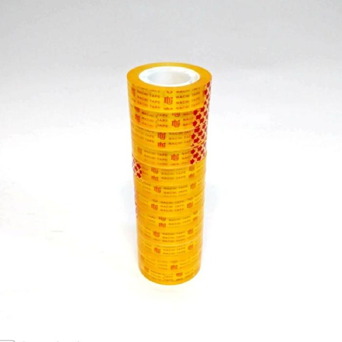 Gambar (Slop) Nachi Selotip Stationery Nachi Yellow 12 mm x 25 yard (12 Pcs) dari NACHI TAPE undefined Tokopedia