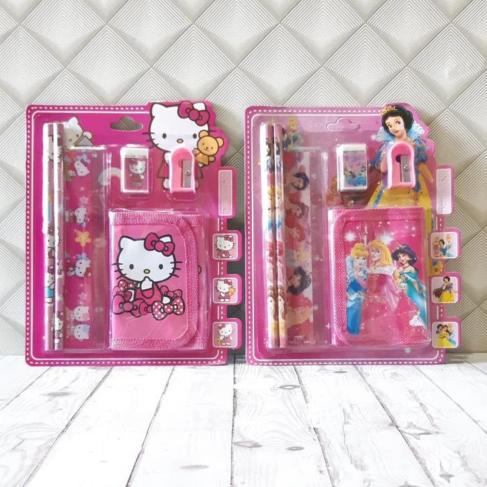 Gambar Study Set Alat Tulis Anak Fancy 6 in1 ada dompet LOL Unicorn Princess dari ATK FANCY SHOP88 undefined Tokopedia