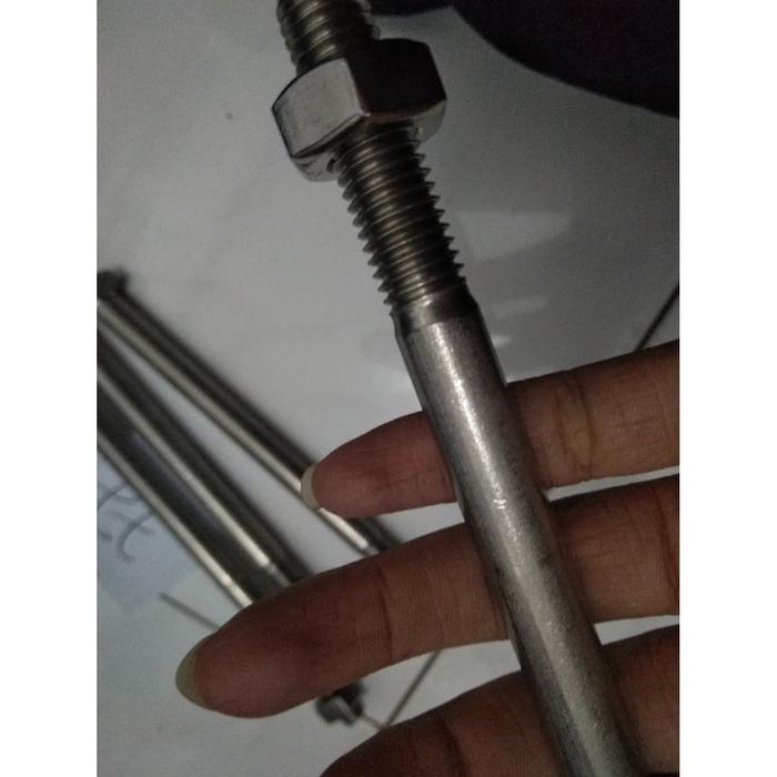 Gambar baut stenlis diameter m12 panjang 12 cm kunci 19 alat bangunan dari Toko Citra Bangunan undefined Tokopedia