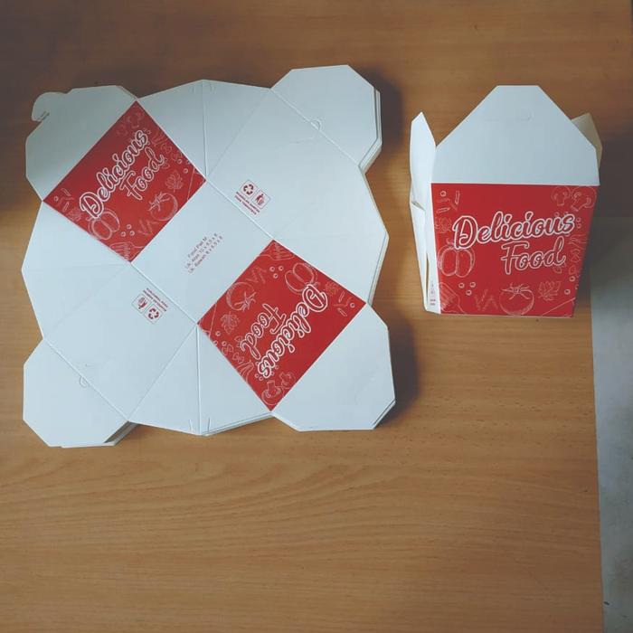 Jual 50 Pcs Kemasan Rice Box/food Pail/box Foodpail/ Kemasan Food Pail ...