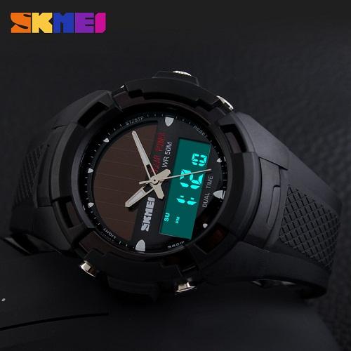 Gambar SKMEI Bizzare 1056 Full Hitam Original Import Murah Tahan Air - Hitam dari Jam Tangan Flash LED undefined Tokopedia