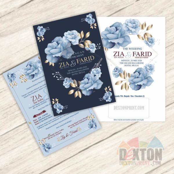 Gambar Undangan Pernikahan CUSTOM plus Amplop - Royal Rose 823814 dari DextonPRINT undefined Tokopedia