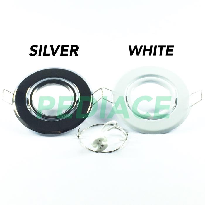Gambar Ceiling Light/ Rumah Downlight Lampu Sorot/ Rumah Lampu Tusuk MR16 - Putih dari Pediace undefined Tokopedia