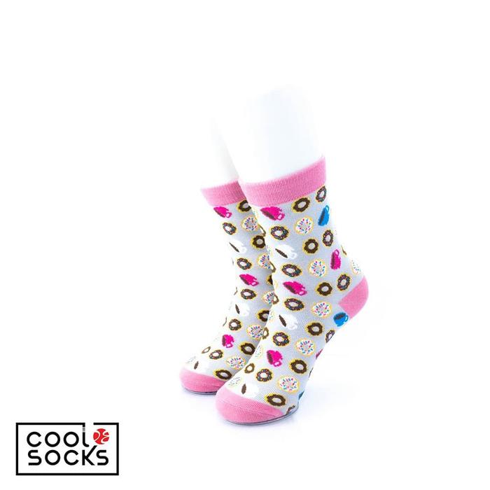 Gambar CoolDeSocks Original | Kaos Kaki Motif - Donut and Coffee (Q) dari CoolDeSocks undefined Tokopedia