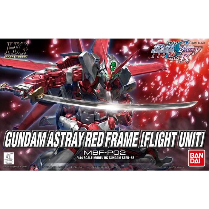 Gambar HG Astray Red Frame with Flight Unit BANDAI HGSEED 58 dari Fleight Shop undefined Tokopedia