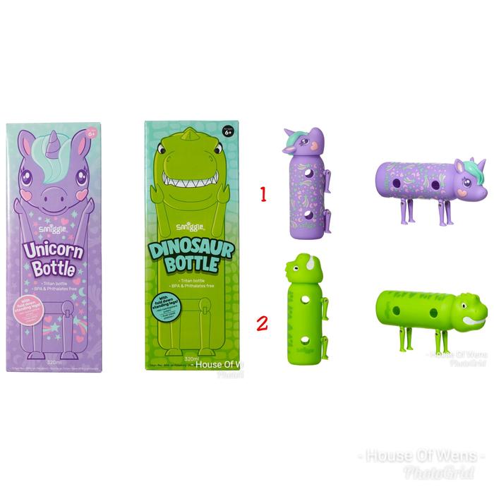 Gambar SMIGGLE STROLL CHARACTER DRINK BOTTLE - BOTOL MINUM SMIGGLE - Ungu dari HOUSE OF WENS undefined Tokopedia