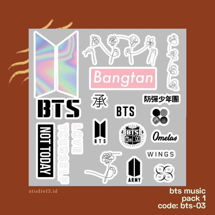 Gambar BTS Music Sticker pack - BTS03 dari Studio13 undefined Tokopedia
