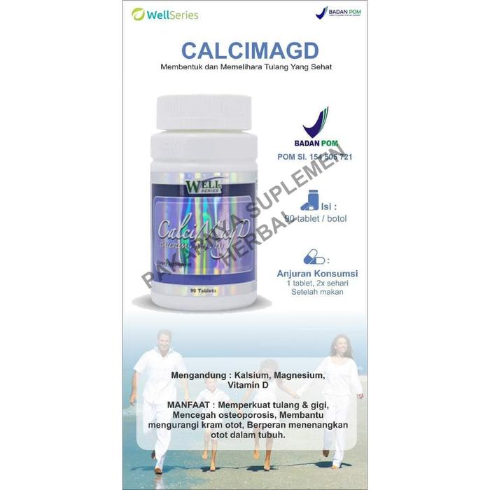 Gambar VITAMIN HERBAL UNTUK TULANG (KALSIUM, MAGNESIUM, Vit D) -CALCIMAGD FKC dari PAKARNYA SUPLEMEN HERBAL undefined Tokopedia
