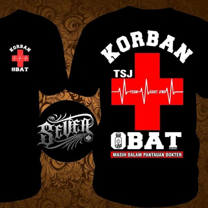 Gambar Kaos Tshirt DistroTSJ 02 Terbaru Cowok Cewek sablon plastisol - Hitam, S dari Arjuna OS undefined Tokopedia