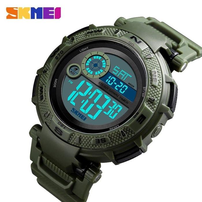 Jual Jam Tangan Sport SKMEI Maxim 1467 Casio Full Hijau Tahan Air 5 ATM Hitam Jakarta Utara Jam Tangan Flash Led Tokopedia