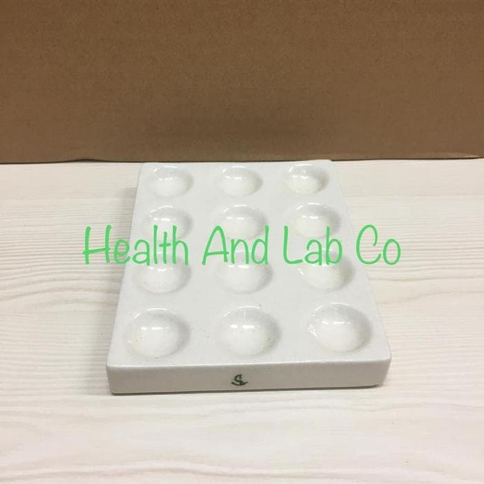 Gambar Plat Tetes Porcelain / Dropping Plate 12 Lubang dari Health and Lab Co undefined Tokopedia