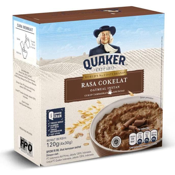 Jual Hot Sale Quaker Oatmeal Cokelat Box 4 Sachets Twin Pack Jakarta Selatan Indraswari Diana Jual Hot Sale Quaker Oatmeal Cokelat Box 4 Sachets Twin Pack Jakarta Selatan Indraswari Diana