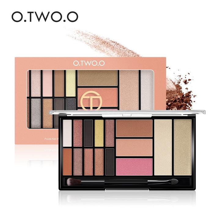 Gambar O.TWO.O Palet Eyeshadow / Highlighter / Blush On 10 Warna Glitter dari Aghista Official undefined Tokopedia