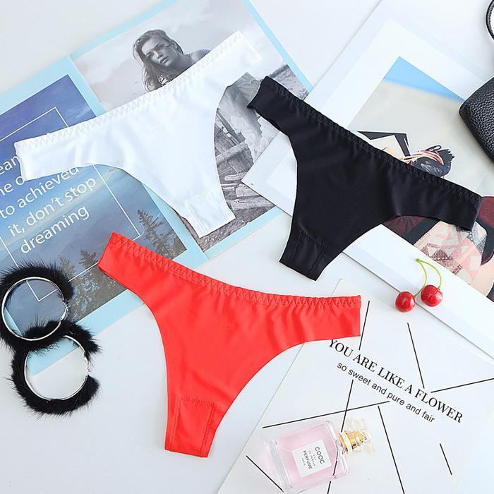 Gambar Pakaian Dalam Wanita Celana Brief G-String Model Selangkangan Seamless - Putih, M dari dckonline undefined Tokopedia