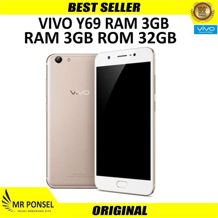 Gambar VIVO Y69 RAM 3 GB INTERNAL 32 GB, GARANSI RESMI 1 TAHUN - GOLD dari Mr-Ponsel undefined Tokopedia