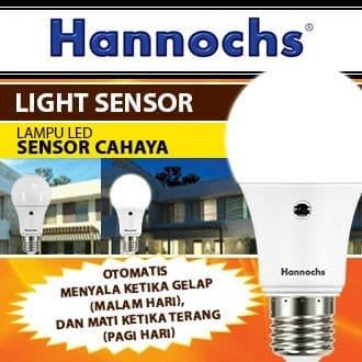 Gambar Lampu Led Hannochs Ledbulb Sensor Light Cahaya 6w Otomatis Nyala dari Surya Nusantara Medan_NEW undefined Tokopedia