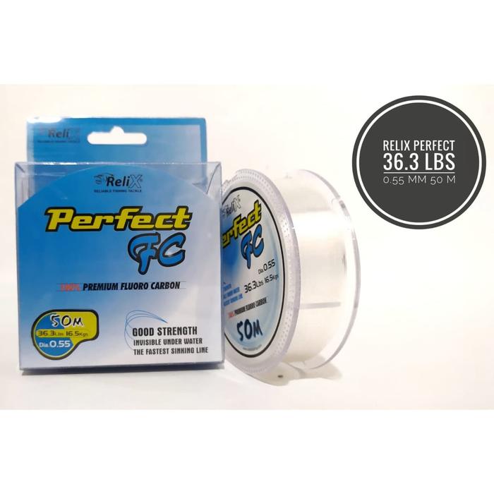 Gambar SENAR RELIX PERFECT 055 MM 36.3 LBS 50 METER FLUOROCARBON dari Matano Fishing Makassar undefined Tokopedia