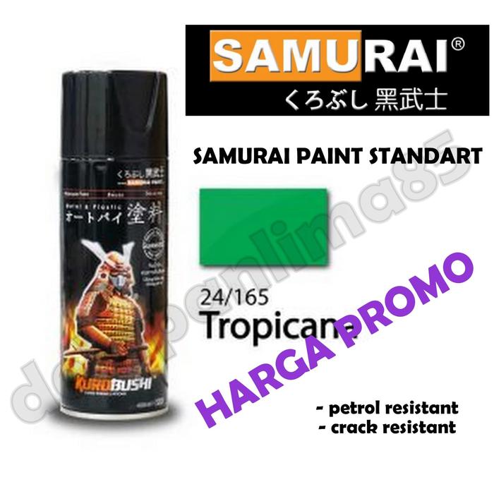 Gambar Samurai Paint 165 TROPICANA/HIJAU Cat Semprot/Pylox/Pilox/Pilok/Helm/M dari delapanlima85 undefined Tokopedia