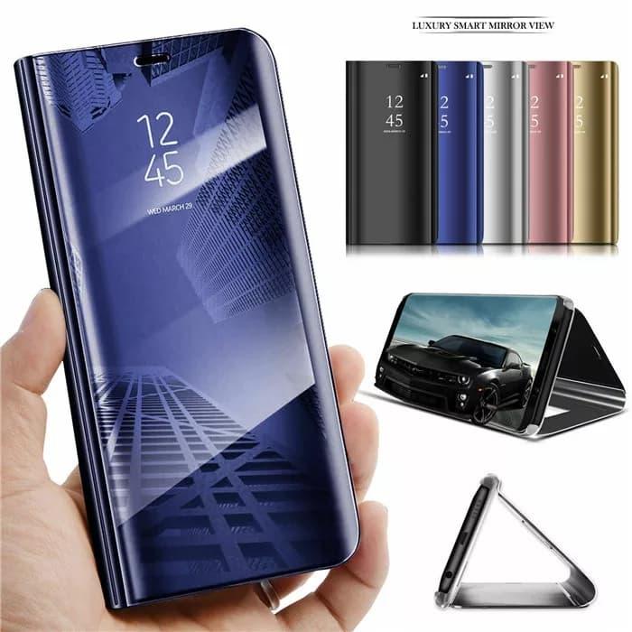Jual FLIP COVER SAMSUNG A2 CORE MIRROR CASE STANDING PHONE FOR