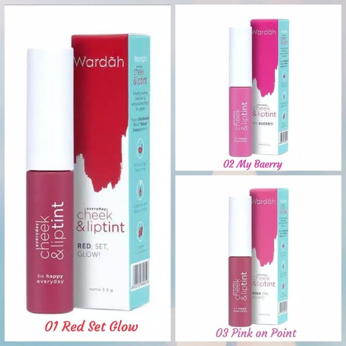 Gambar Wardah Cheek & Lip Tint - Red Set Glow dari lili1312 shop undefined Tokopedia