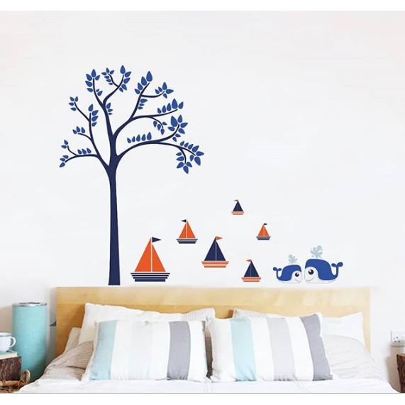 Gambar Wallsticker Pohon + Perahu dari Pusat Wallsticker undefined Tokopedia