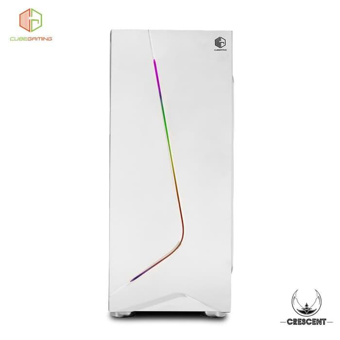 Gambar Casing PC Cube Gaming CRESCENT | By Astikom - Putih dari Astikom undefined Tokopedia