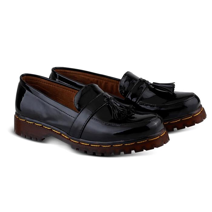 Jual Sepatu docmart Wanita Sepatu casual Wanita Vhm210 Hitam