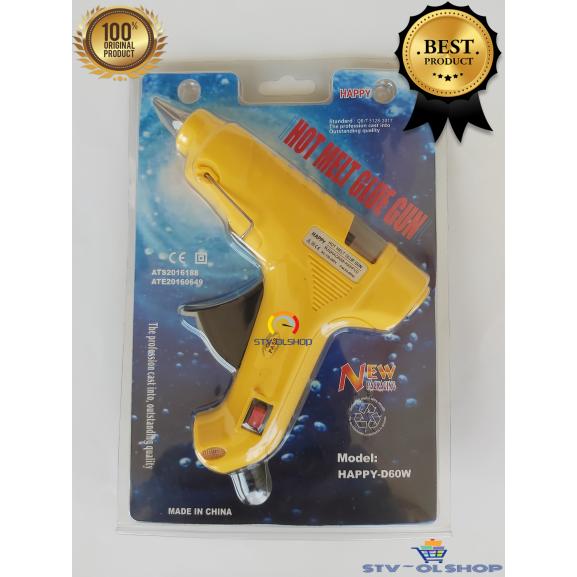 Gambar Glue Gun / lem tembak Besar 60w Happy + saklar ON/OFF dari STV OLSHOP2 undefined Tokopedia