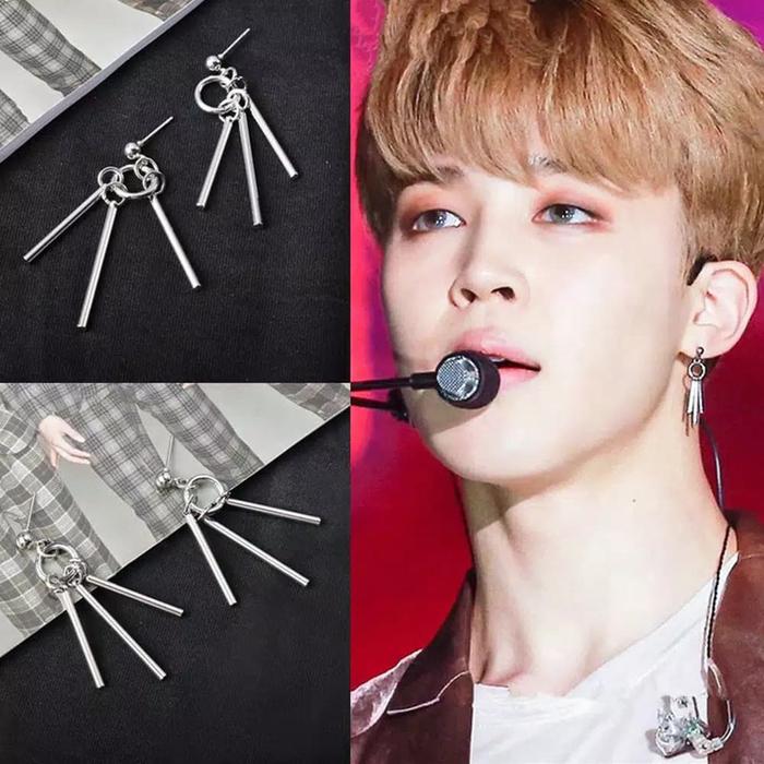 Gambar BTS JIMIN PIERCING anting tusuk pria hiphop swag bangtan boys kpop jk dari BEAUTEEN STORE undefined Tokopedia