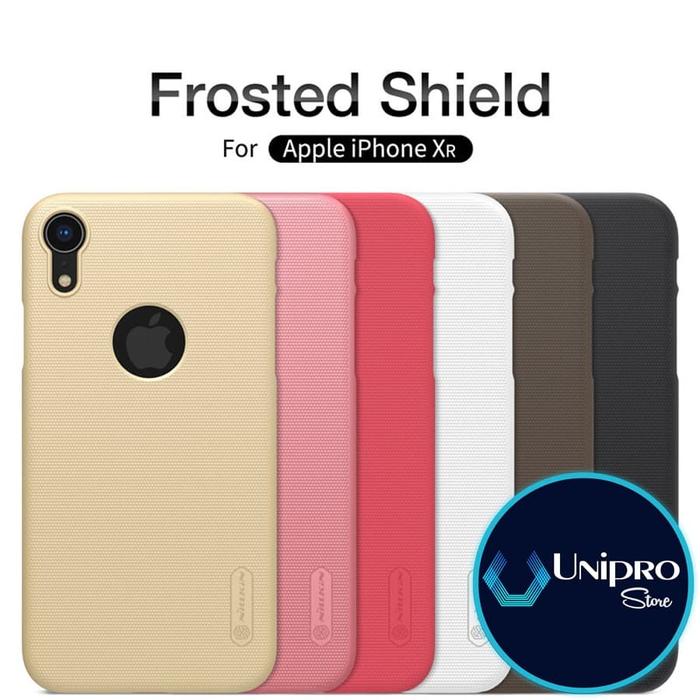 Hard Case Nillkin Super Frosted Shield iPhone XR Logo Original Casing  Black
