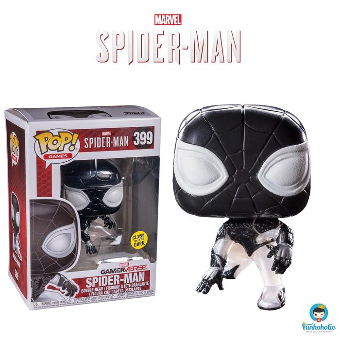 Gambar Funko POP! PS4 Spider-Man Negative Suit (Glow in the Dark) [Exclusive] dari Funkoholic undefined Tokopedia