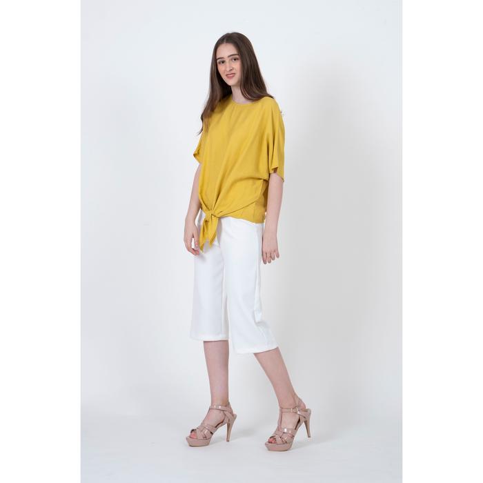 Gambar Front tie blouse - Yellow dari Chic Simple Store ID undefined Tokopedia