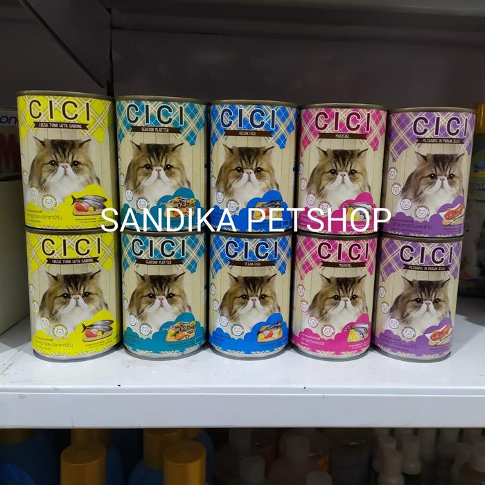 Gambar Makanan Kucing CICI KALENG 400 GRAM sekelas whiskas supercat friskies dari Sandika Petshop undefined Tokopedia