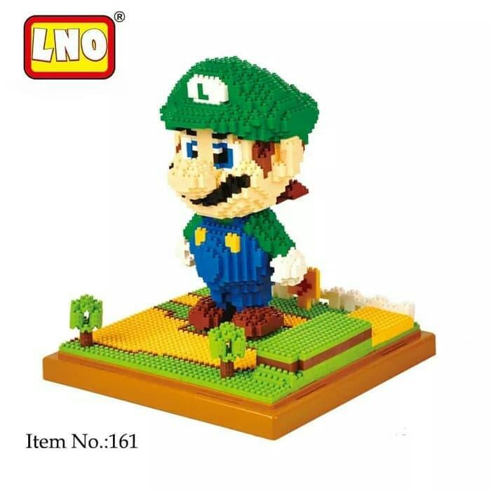 Gambar Lego NanoBlock LNO Super Mario Bros 159, 160, 161 - Green Luigi dari DiagonAlley undefined Tokopedia