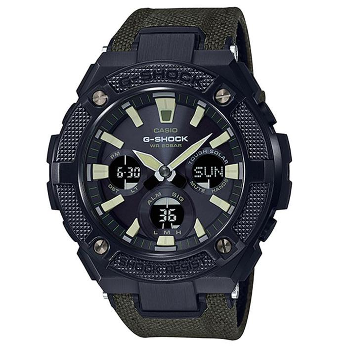 Casio Original G-shock G-steel Gst-s130bc-1a3 Men -hitam-kulit