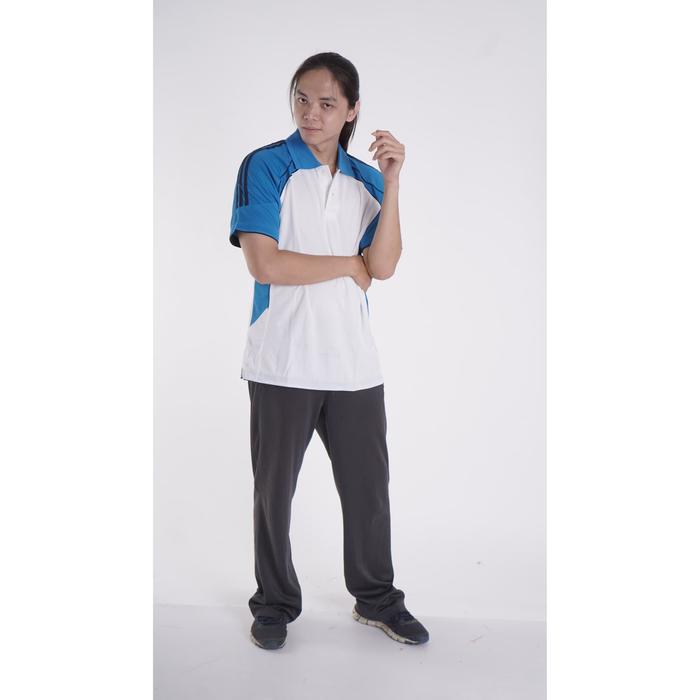 Jual KAOS OLAHRAGA DRIFIT CHELSEA JERSEY POLO PUTIH CYAN NAVY