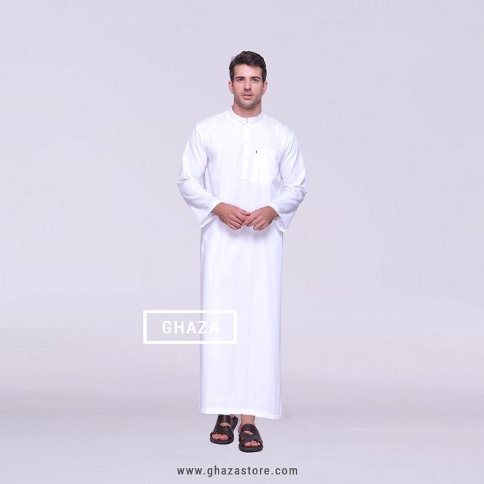 Gambar GAMIS PRIA WHITE JUBAH AHMAD dari abi,shop undefined Tokopedia