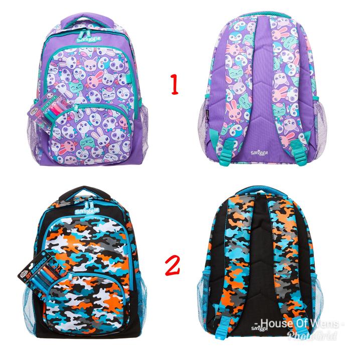 Promo SMIGGLE FUNKY DIY BACKPACK TAS BACKPACK SMIGGLE Ungu